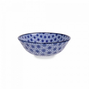 Салатник Stars, 21 см, фарфор, белый, синий, серия Nippon Blue, TOKYO DESIGN, Нидерланды, Салатники, чаши сервировочные