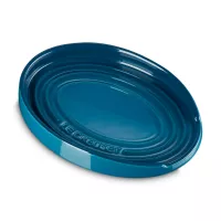 Подставка под ложку, керамика, 16 см, лазурь, серия Deep Teal, LE CREUSET, Франция, 