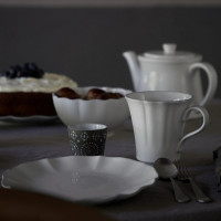 Тарелка пирожковая White, 12.5 см, керамика, белый, серия Rosa, COSTA NOVA, Португалия_00823920037960518559.jpg