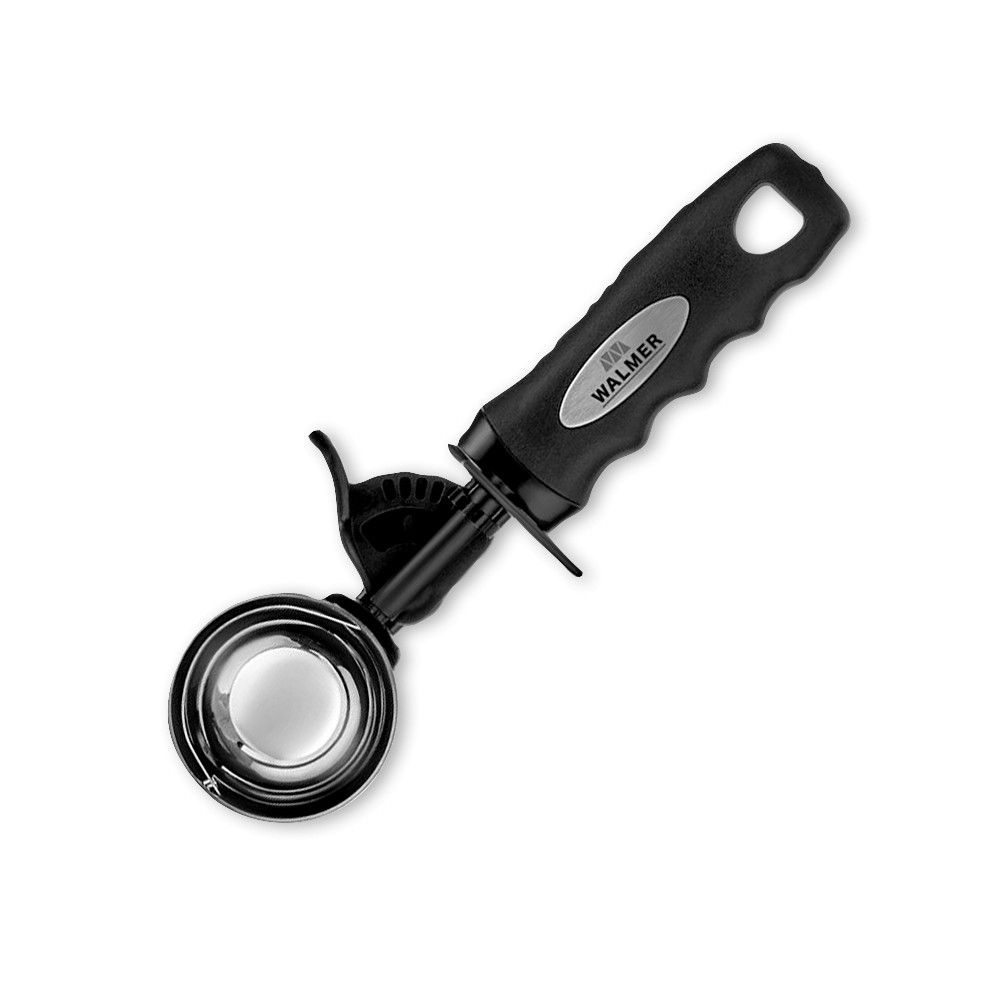 Ложка для мороженого, сталь, пластик, черный, WALMER, Великобритания