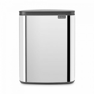 Контейнер для мусора, 12 л, нержавеющая сталь, стальной, серия BO, BRABANTIA, Бельгия, Мусорные ведра и корзины