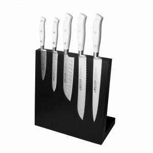 Набор из 5-ти кухонных ножей на подставке из дуба, серия Riviera Blanca, ARCOS, Испания, Испанские ножи