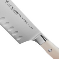 Нож кухонный Сантоку 17 см, с углублениями на кромке, серия Ikon Cream White, WUESTHOF, Золинген, Германия_00802630035735505273.jpg