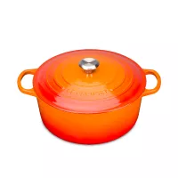 Кастрюля , 4,2 л, 24 см, чугун, оранжевый, серия Flame, LE CREUSET, Франция, 