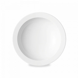 Тарелка суповая Pierre De Lune, 20 см, керамика, белый, серия Bahia, GUY DEGRENNE, Франция, Тарелки суповые белые