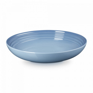 Тарелка суповая, 22 см, каменная керамика, серо-голубой, серия Chambray, LE CREUSET, Франция, Тарелки круглые