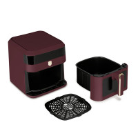 Аэрогриль электрический, 6.3 л, пластик, матовый бордо, серия Leonardo, BERLINGER HAUS, Венгрия_00820860058798378753.jpg