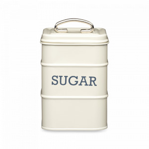 Банка для хранения SUGAR, металл, 17 х 11 см, кремовый, серия Living Nostalgia, KITCHEN CRAFT, Великобритания, Банки для хранения Kitchen Craft