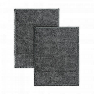 Набор из 2-х салфеток-губок двухсторонних, 30 х 30 см, поилиэстер, темно-серый, серия Cozy Clean, SMART SOLUTIONS, Китай, Полезные мелочи