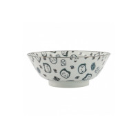 Салатник Lucky Cat Neko, 19.4 см, 1 л, фарфор, белый, черный, серия Kawaii, TOKYO DESIGN, Нидерланды_00815930059336511378.jpg