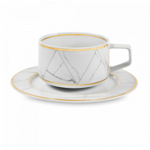 Пара чайная, 250 мл, фарфор, декор, серия Carrara, VISTA ALEGRE, Португалия, VISTA ALEGRE (Португалия)