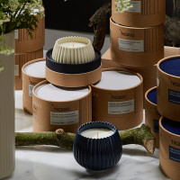 Свеча ароматическая Musk, Rose & Cedarwood, 8 см, бежевый, серия Edge, TKANO, Россия_00813870051817906413.jpg