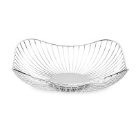 Корзина для фруктов «Волны», 28 см, металл, стальной, серия Spin, ANNA LAFARG, Китай