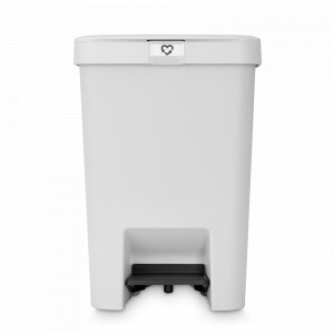 Ведро для мусора с крышкой, 10 л, пластик, светло-серый, серия Step Up, BRABANTIA, Бельгия, BRABANTIA (Бельгия)