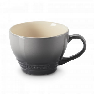 Кружка для капучино, 400 мл, каменная керамика, серый омбре, серия Flint, LE CREUSET, Франция, Кружка Le Creuset