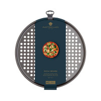 Противень для пиццы с антипригарным покрытием, 33 см, сталь, графит, серия MasterClass, KITCHEN CRAFT, Великобритания_00806140048139463859.jpg