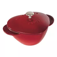 Кокот «Сердце», 1,75 л, 20 см, чугун, вишневый, серия La Cocotte, STAUB, Франция, 