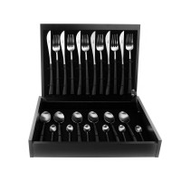 Набор столовых приборов на 6 персон, 24 предметов, черная ручка, серия NOOR, CUTIPOL, Португалия_00802520057921109377.jpg