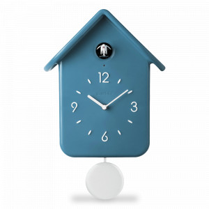 Часы настенные с кукушкой QQ, 24.7 х 30 см, пластик, механизм, синий, серия Home, GUZZINI, Италия, Интерьер GUZZINI