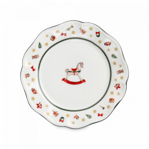 Тарелка закусочная «Лошадка», 19 см, фарфор, белый, декор, серия Miracle, ANNA LAFARG, Китай, Тарелки