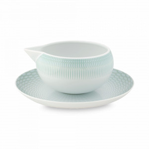 Соусник с подставкой, 490 мл, фарфор, белый, голубой, серия Venezia, VISTA ALEGRE, Португалия, Соусники набор