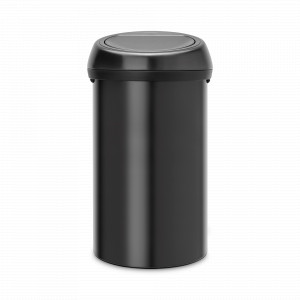 Контейнер для мусора, 60 л, нержавеющая сталь, черный, серия TOUCH BIN, BRABANTIA, Бельгия, Мусорные ведра 60 л. Brabantia