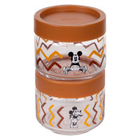 Набор из 2-х банок Boho, 325 мл, стекло, пластик, прозрачный, коричневый, серия Disney, LUCARIS, Таиланд_00819020039954428029.jpg