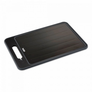 Доска для быстрой разморозки продуктов с точилкой для ножей, 36,5 см, алюминий, пластик, черный, GEFU, Германия, GEFU (Германия)