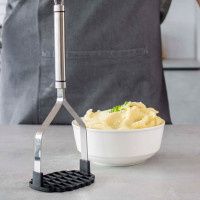 Картофелемялка , 27,5 см, нержавеющая сталь, нейлон, черный, серия Professional, KITCHEN CRAFT, Великобритания_00812450053075283583.jpg