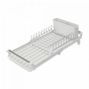 Сушилка для посуды раздвижная малая Atle, пластик, сталь, белый, SMART SOLUTIONS, Россия, Сушилки для посуды