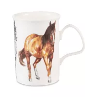 Кружка «Лошадка Рыжая», 320 мл, костяной фарфор, декор, серия Ланкастер, ROY KIRKHAM, Великобритания, 