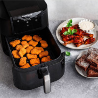 Аэрофритюрница , 8 л, нержавеющая сталь, пластик, черный, ROMMELSBACHER, Германия_00817860051608175707.jpg