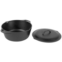 Жаровня с крышкой, 7 л, 30 х 18 см, чугун, серия Classic, LODGE, США_00795140051566971053.jpg