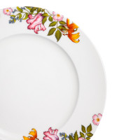 Набор из 6-ти тарелок обеденных, 27 см, фарфор, белый, декор, серия Майя, MIX&MATCH HOME, Китай_00813890006637178518.jpg