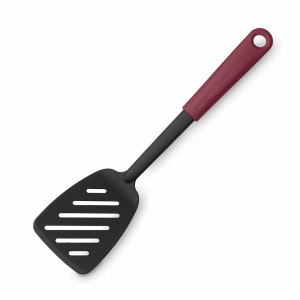Лопатка с прорезями, 39 см, нейлон, гранатовый, серия Tasty+, BRABANTIA, Бельгия, Кухонные принадлежности BRABANTIA