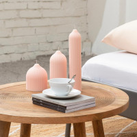 Свеча декоративная, 16.5 см, розовый, серия Edge, TKANO, Россия_00810420042201592537.jpg