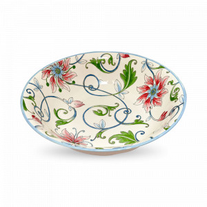 Салатник , 23.3 см, фарфор, белый, декор, серия Botanical Spiral, GRACE BY TUDOR, Великобритания, GRACE BY TUDOR (Великобритания)