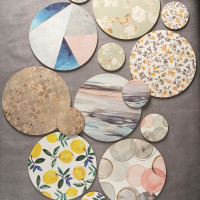 Набор из 4-х подстановочных салфеток Gold Impressions, 29 см, пробка, декор, CREATIVE TOPS, Великобритания_00810350050359345704.jpg