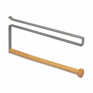 Держатель для бумажных полотенец, сталь, бамбук, серый, серия Granli, SMART SOLUTIONS, Россия, Настольные держатели для бумажных полотенец