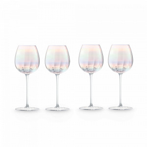 Набор из 4-х бокалов для белого вина, 325 мл, стекло, перламутровый, серия Pearl, LSA International, Великобритания, LSA International (Великобритания)