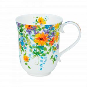 Кружка «Календула», 330 мл, костяной фарфор, декор, серия Braemar, DUNOON, Великобритания, DUNOON (Великобритания)