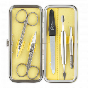 Набор маникюрный в футляре, 5 предметов, GD, Германия, Домашний маникюрный набор