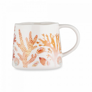 Кружка , 380 мл, фарфор, белый, оранжевый, серия Ocean Life, MAXWELL WILLIAMS, Австралия, MAXWELL & WILLIAMS (Австралия)