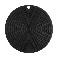 Подставка под горячее, 20 см, силикон, черный, серия Matte Black, LE CREUSET, Франция, 