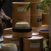 Свеча ароматическая Musk, Rose & Cedarwood, 8 см, бежевый, серия Edge, TKANO, Россия_00813870051849432861.jpg