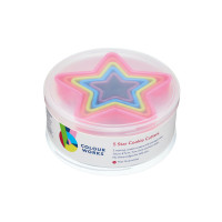 Набор из 5-ти формочек для печенья Stars, пластик, мультиколор, серия Colourworks, KITCHEN CRAFT, Великобритания_00818450049101747331.jpg