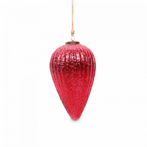 Украшение новогоднее подвес, 21 см, стекло, красный, ROOMERS FURNITURE, Нидерланды, ROOMERS FURNITURE (Нидерланды)