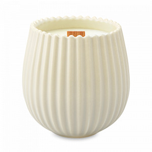 Свеча ароматическая с деревянным фитилём Italian Cypress, 60 часов, бежевый, серия Edge, TKANO, Россия, Свечи