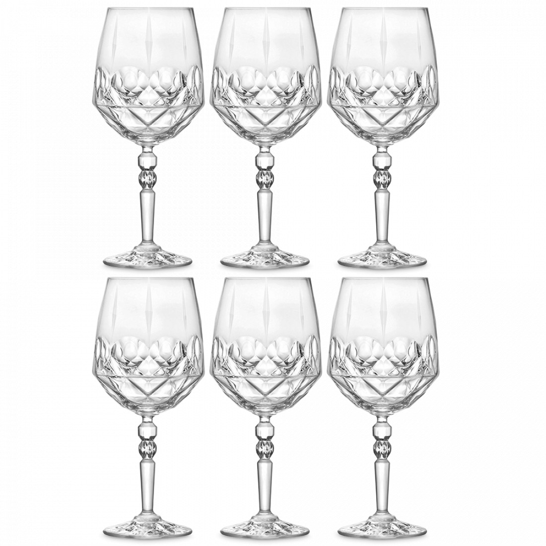 Набор из 6-ти бокалов для коктейлей/вина, 660 мл, хрустальное стекло, серия Alkemist, RCR, Италия