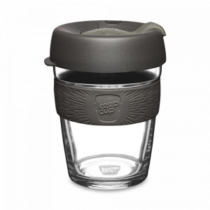 Кружка дорожная Nitro M, объем: 340 мл, материал: закаленное стекло, пластик, силикон, цвет: серый, серия Brew, KEEPCUP, Австралия, KEEPCUP (Австралия)
